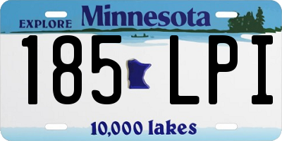MN license plate 185LPI