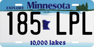 MN license plate 185LPL