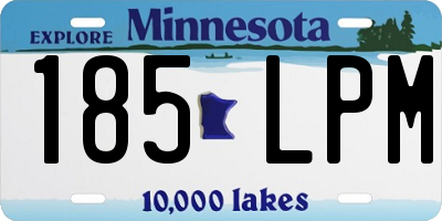 MN license plate 185LPM