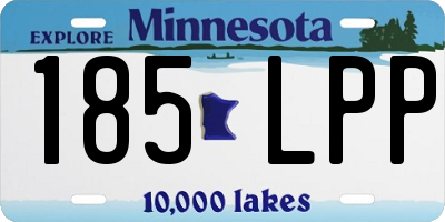 MN license plate 185LPP