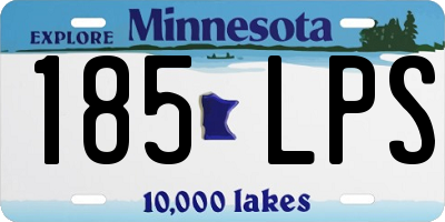 MN license plate 185LPS