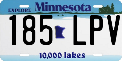 MN license plate 185LPV