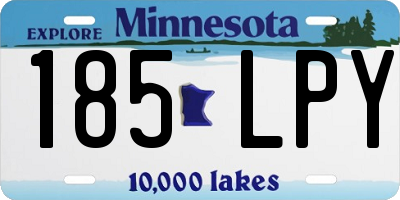 MN license plate 185LPY