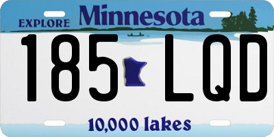 MN license plate 185LQD