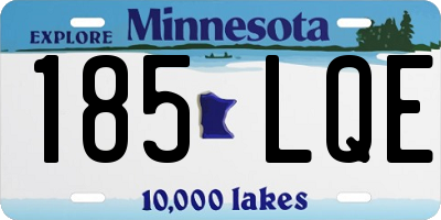 MN license plate 185LQE