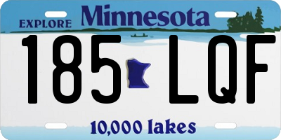 MN license plate 185LQF