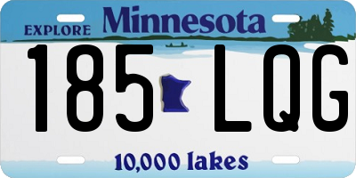 MN license plate 185LQG