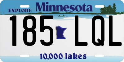 MN license plate 185LQL
