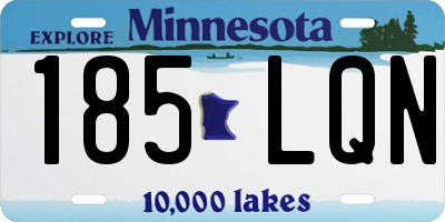 MN license plate 185LQN