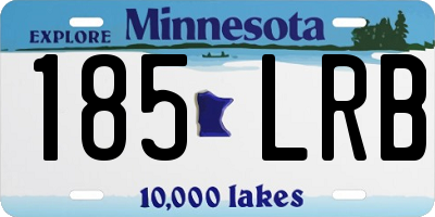 MN license plate 185LRB