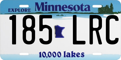 MN license plate 185LRC