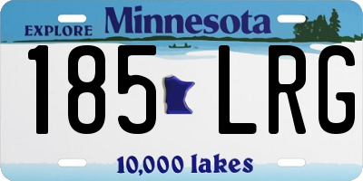 MN license plate 185LRG
