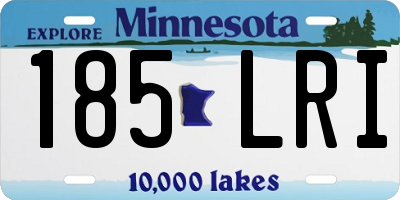 MN license plate 185LRI
