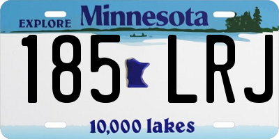 MN license plate 185LRJ