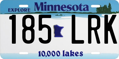 MN license plate 185LRK
