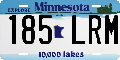 MN license plate 185LRM