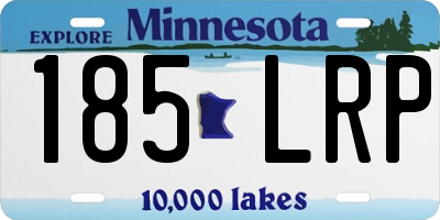 MN license plate 185LRP