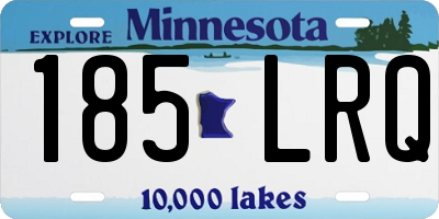 MN license plate 185LRQ