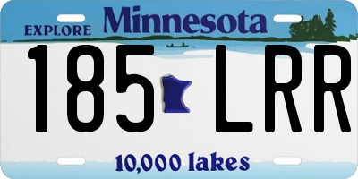 MN license plate 185LRR