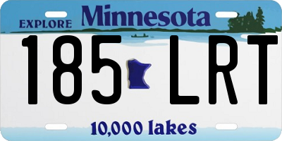 MN license plate 185LRT