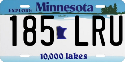 MN license plate 185LRU