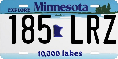 MN license plate 185LRZ