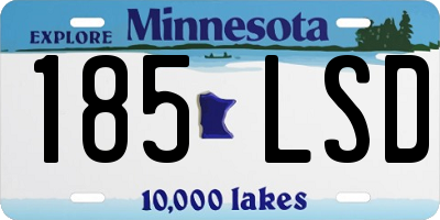 MN license plate 185LSD