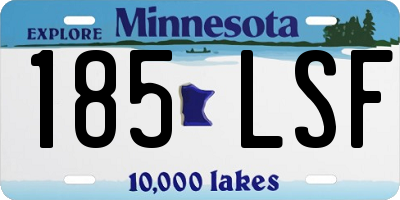 MN license plate 185LSF