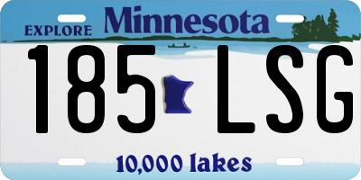 MN license plate 185LSG