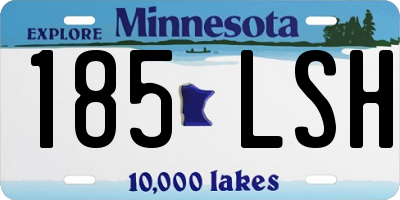 MN license plate 185LSH