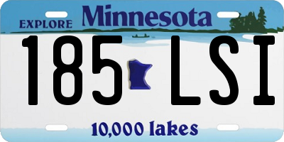 MN license plate 185LSI
