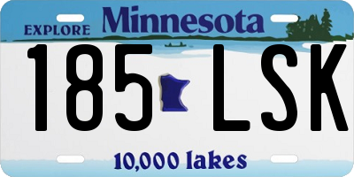 MN license plate 185LSK