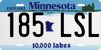 MN license plate 185LSL