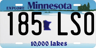 MN license plate 185LSO