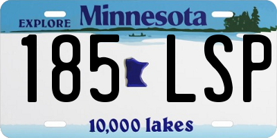 MN license plate 185LSP
