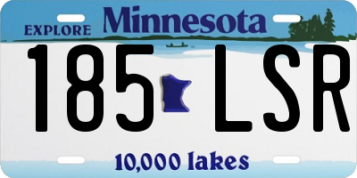 MN license plate 185LSR
