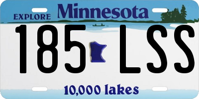 MN license plate 185LSS