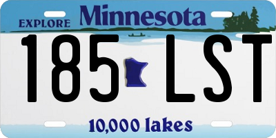 MN license plate 185LST