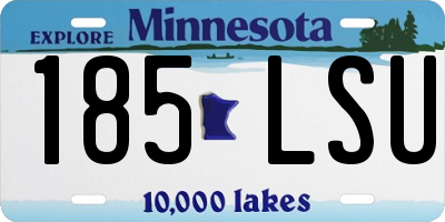 MN license plate 185LSU