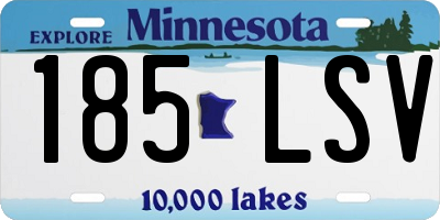 MN license plate 185LSV