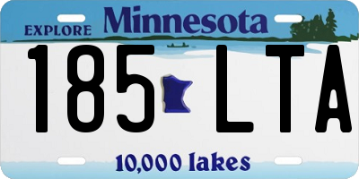 MN license plate 185LTA