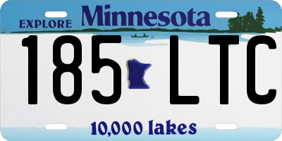 MN license plate 185LTC