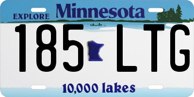 MN license plate 185LTG