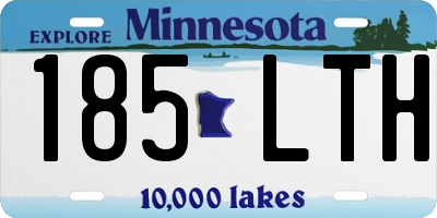 MN license plate 185LTH