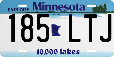 MN license plate 185LTJ