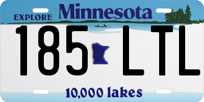 MN license plate 185LTL