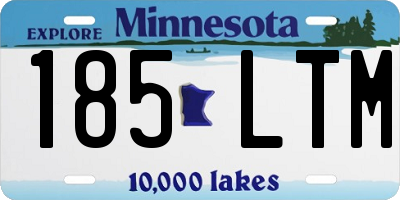 MN license plate 185LTM