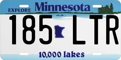 MN license plate 185LTR