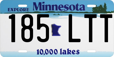 MN license plate 185LTT