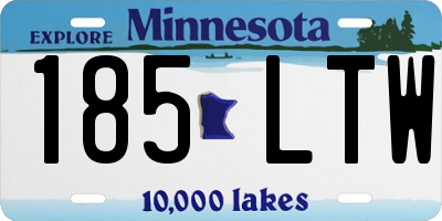 MN license plate 185LTW